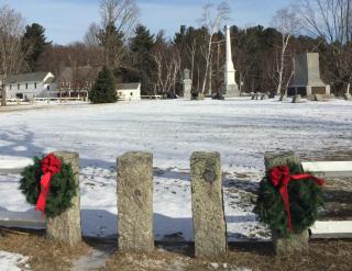 wreaths on the common
